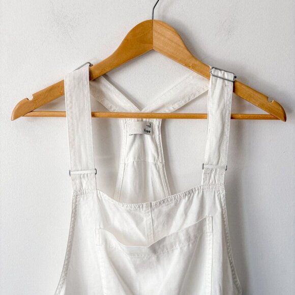 Aritzia Wilfred Beatriz Romper Shirt Overalls White Size Small - Picture 5 of 7